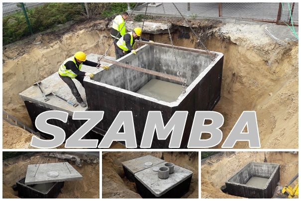 Szambo dwukomorowe betonowy zbiornik Szamba od PRODUCENTA