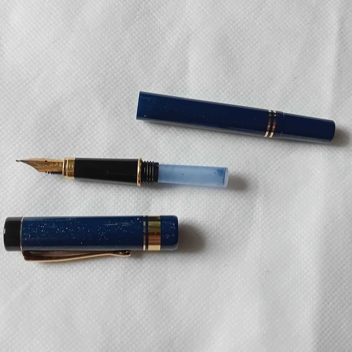 Komplet: 2 pióra, długopis, ołówek + etui. Genius Germany, lata 80-e.