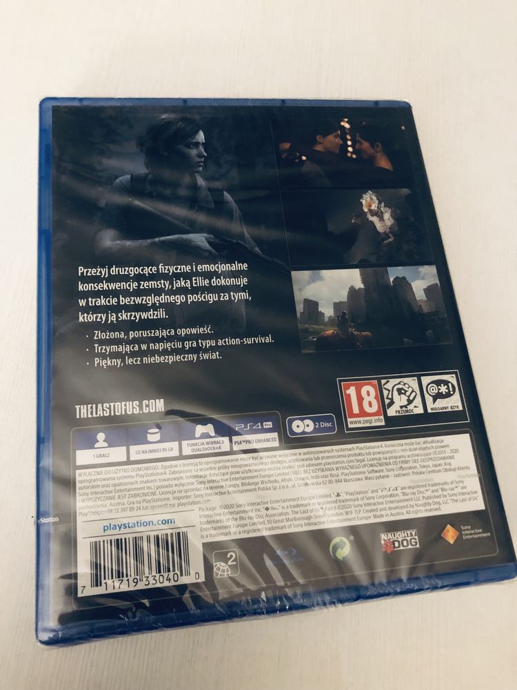 The last of us part 2 II w folii pl tlou gra na ps4 gry playstation