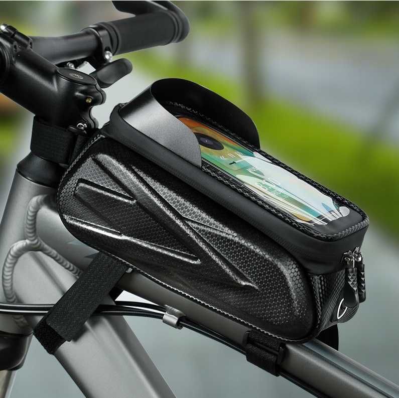 Praktyczna torba na rower z etui telefon pod ręką miejsce na drobiazgi