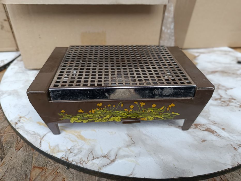 Stary vintage praktyczny metalowy podgrzewacz vintage Brabantia