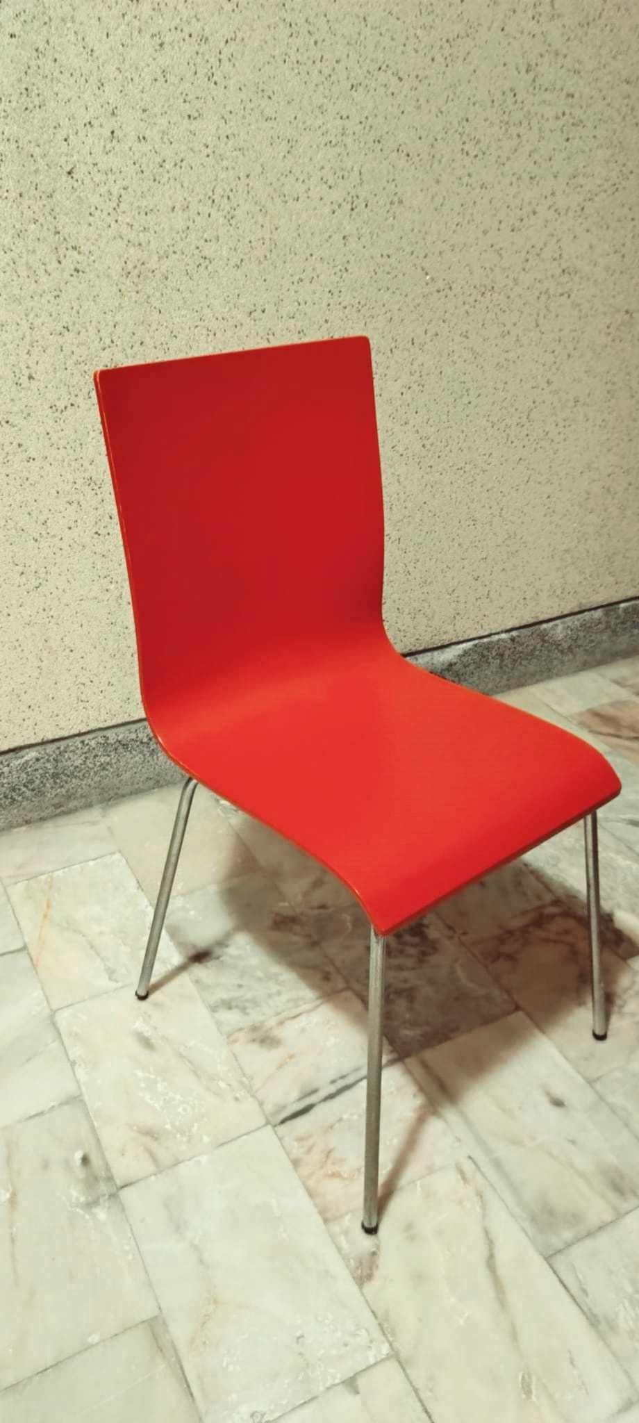 4 Cadeiras ikea vermelhas