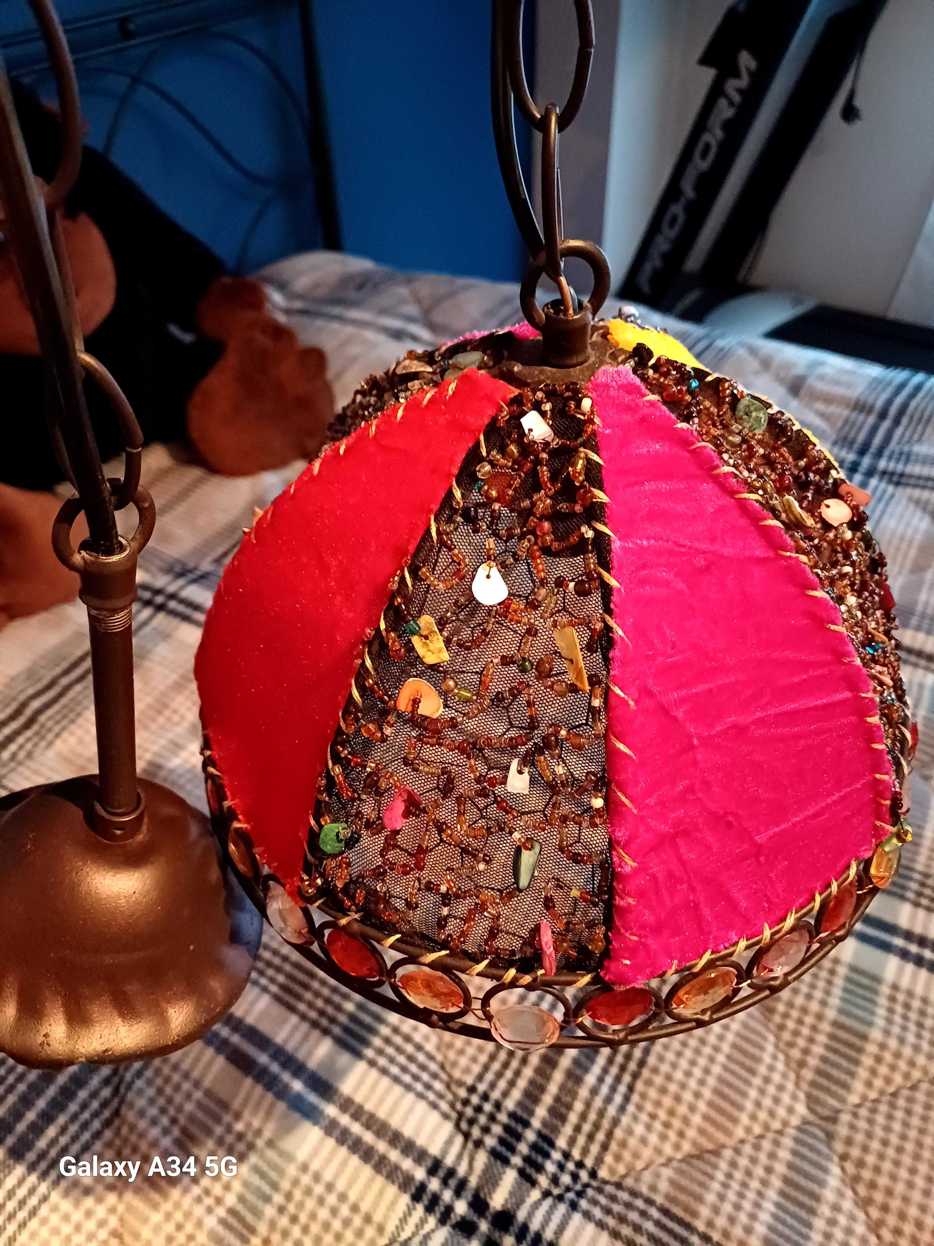 Candeeiro pedras estilo Boho