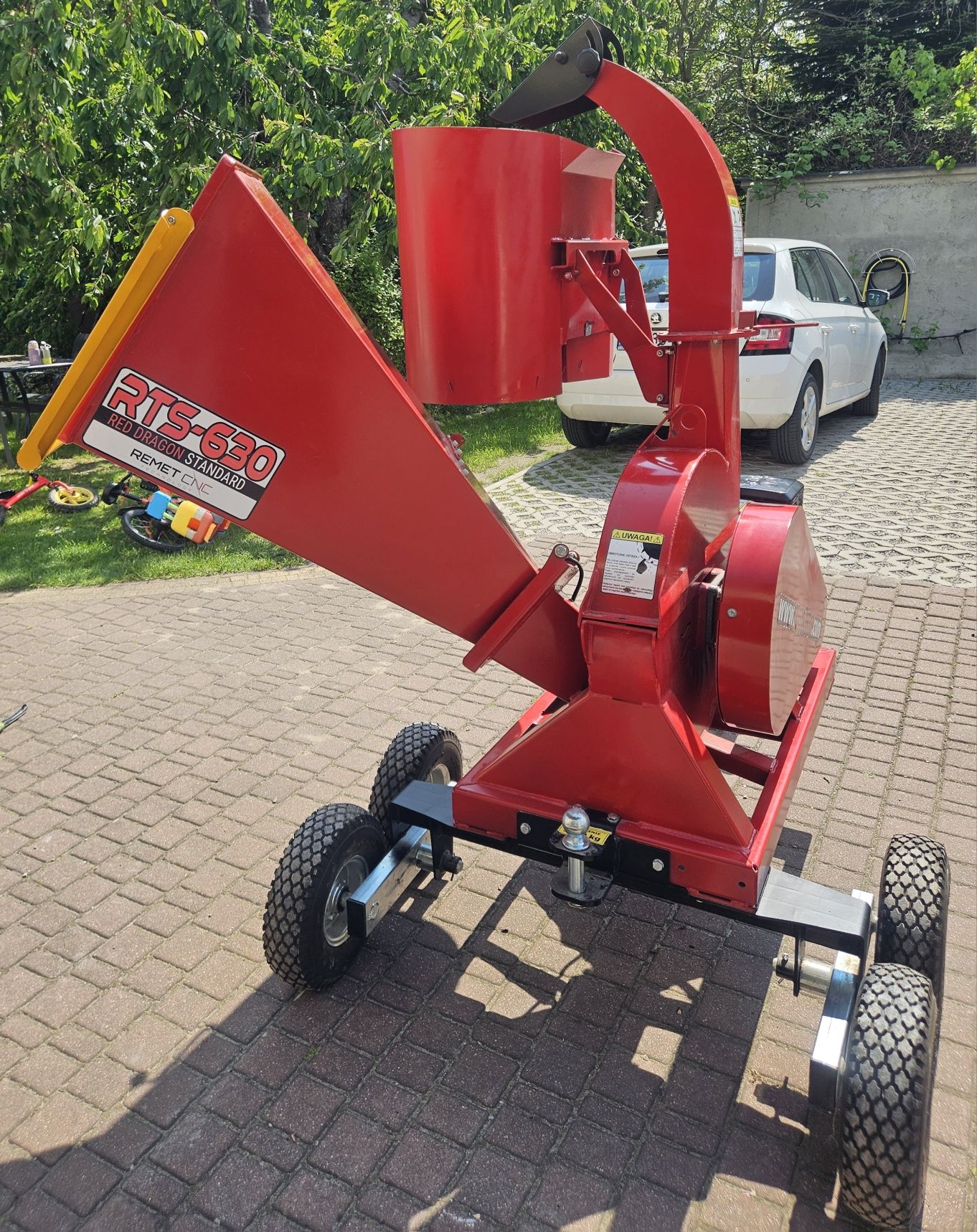 Rębak tarczowy  RTS-630 Red Dragon standard Remet z podwoziem