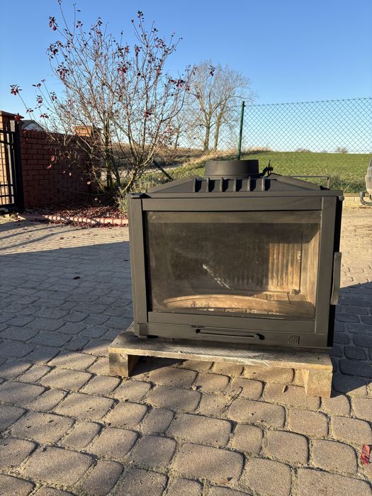 Wkład kominkowy 12kW szyba prosta