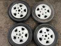 FORD TRANSIT MK6 FELGI ALUMINIOWE R16 KOŁA ALUFELGI 16&quot; 5.5J ET56 5x160 1C15-FA + 2 OPONY CAŁOROCZNE 195/65R16C 2020r