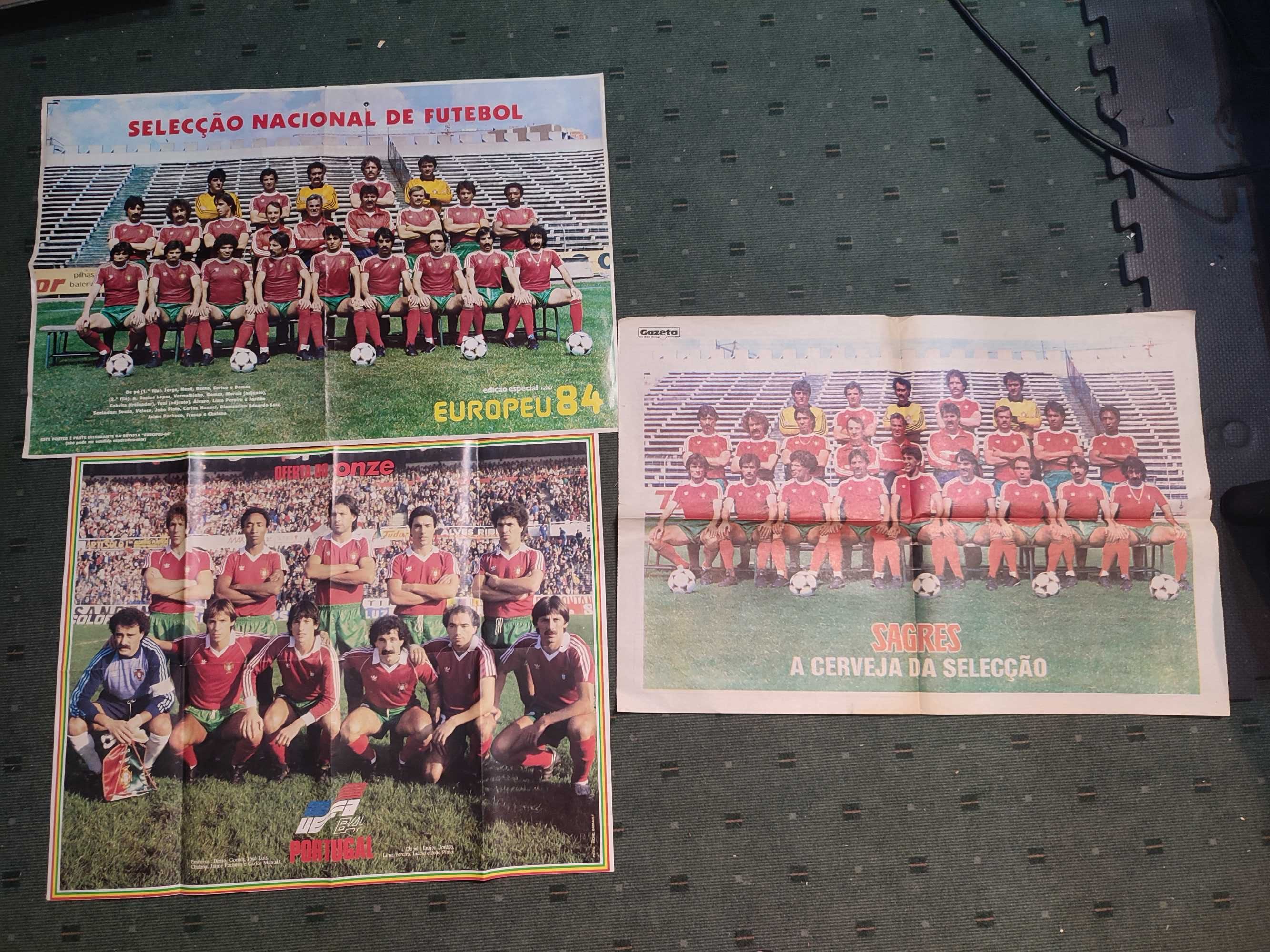 3 Posters da Seleção Nacional - Anos 80