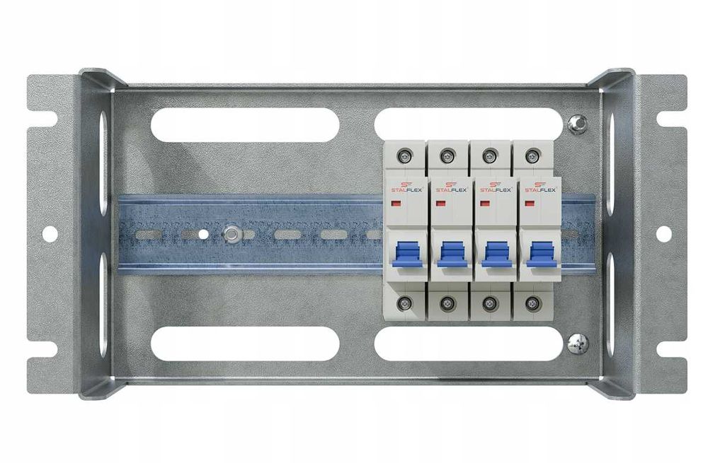 Panel Dystrybucji Napięć RACK 10" 3U/60/22xS DIN TS35/TH35 Stalflex