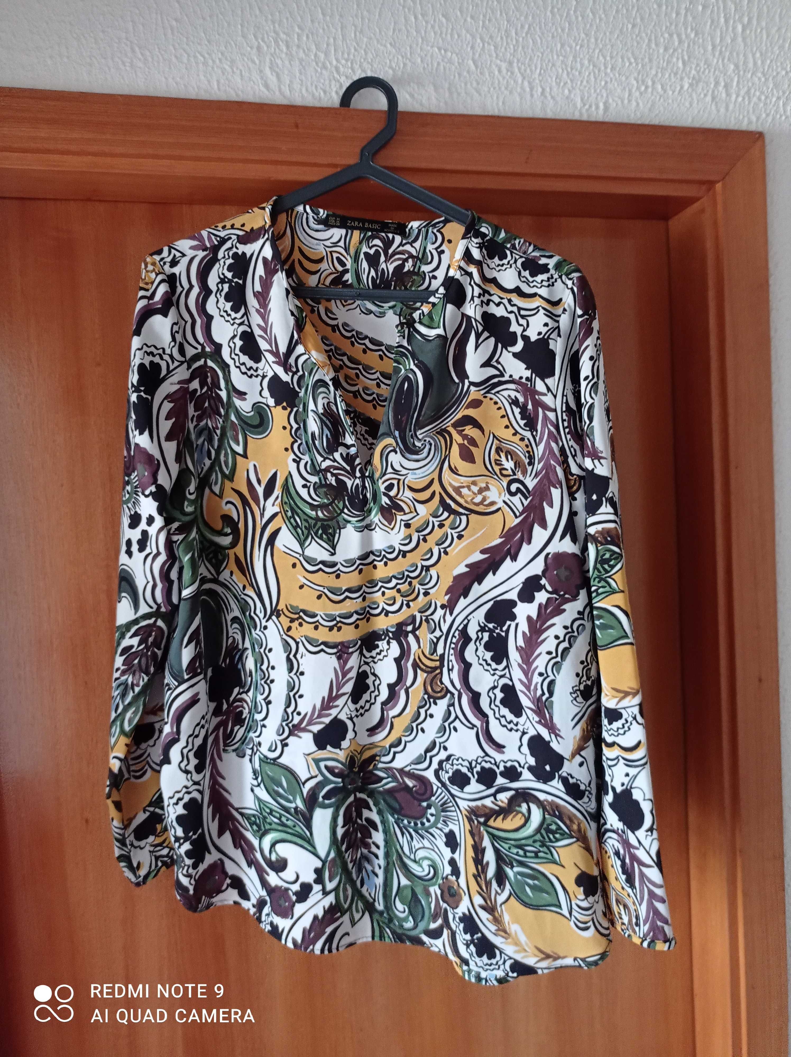 Blusa estampada Zara tamanho M