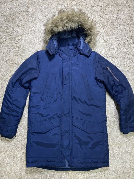 Зимова куртка/ тепла подовжена парка на 152-158 см