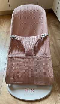 Leżaczek babybjorn blish mesh dusty pink różowy