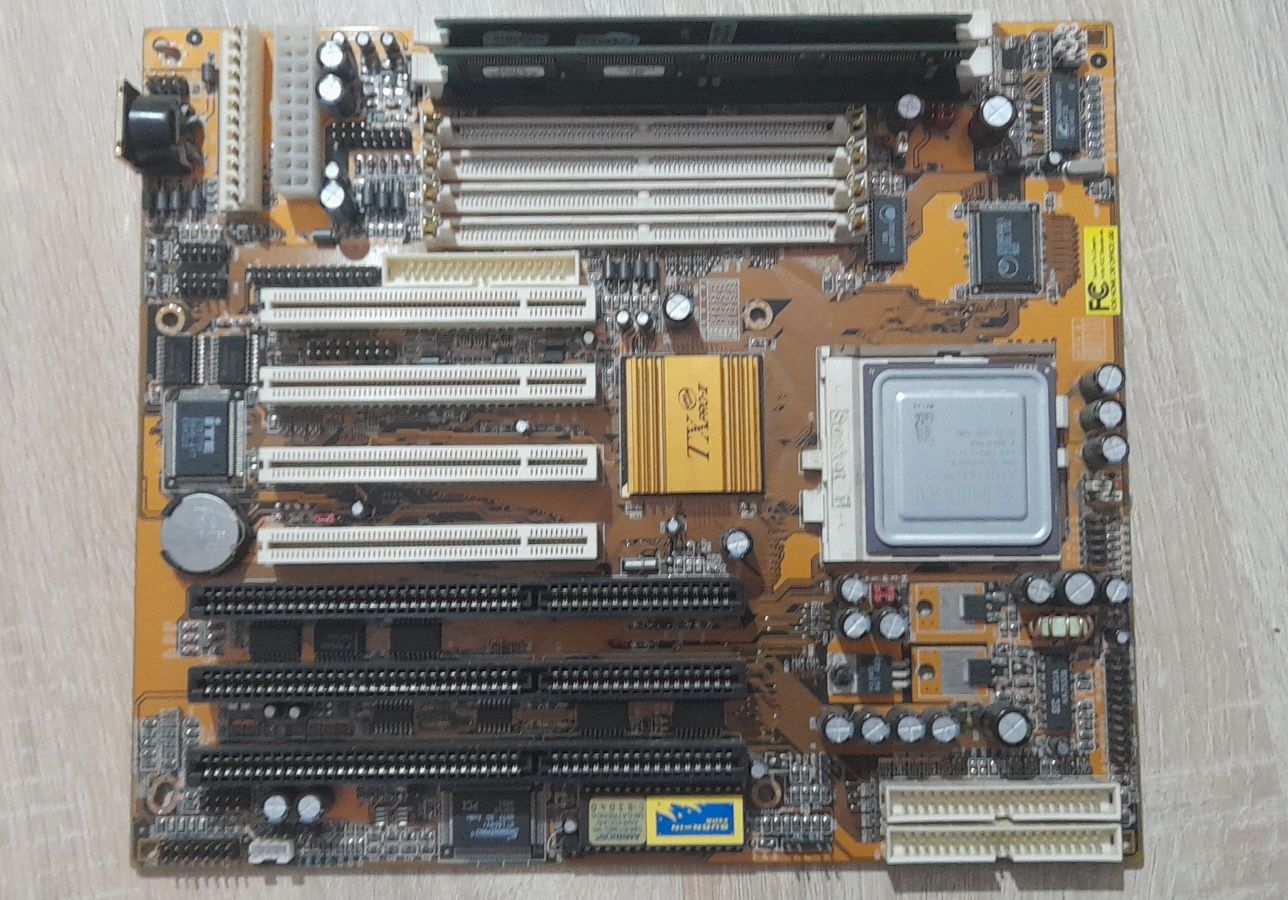 Płyta główna Socket 7 Tx pro-2, AMD K6-2, RAM, Kable