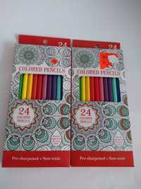 Цветные карандаши для арт раскраски.