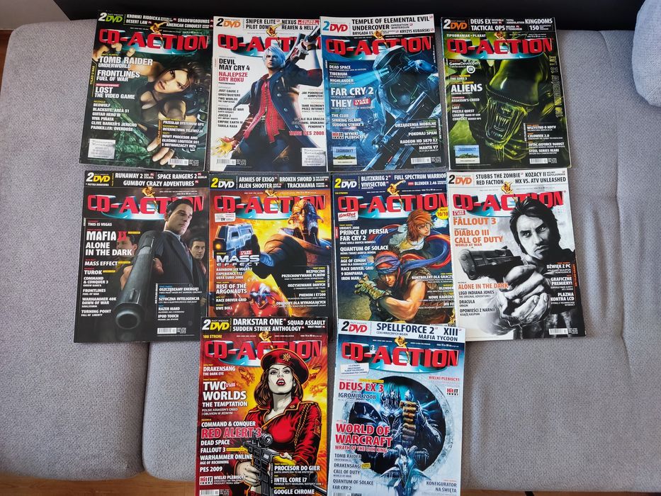 53 szt CDaction, CD-Action 1999 do 2014, wybór