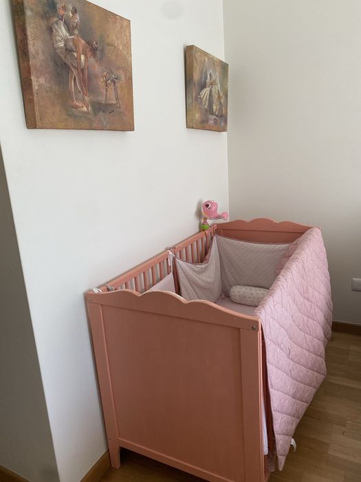 Conjunto berco menina cobertor lencol manta projetor dou-dou