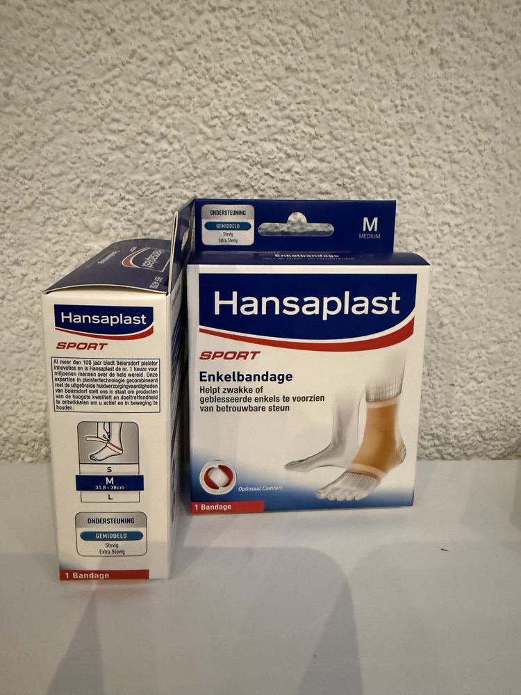 HANSAPLAST Bandaż sportowy na kostkę, rozmiar M – 2 sztuki