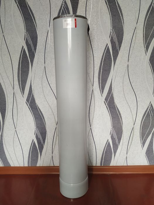 Труба сендвіч з нержавіючої сталі 1м 1мм 120/180 1шт з хомутами 3шт180