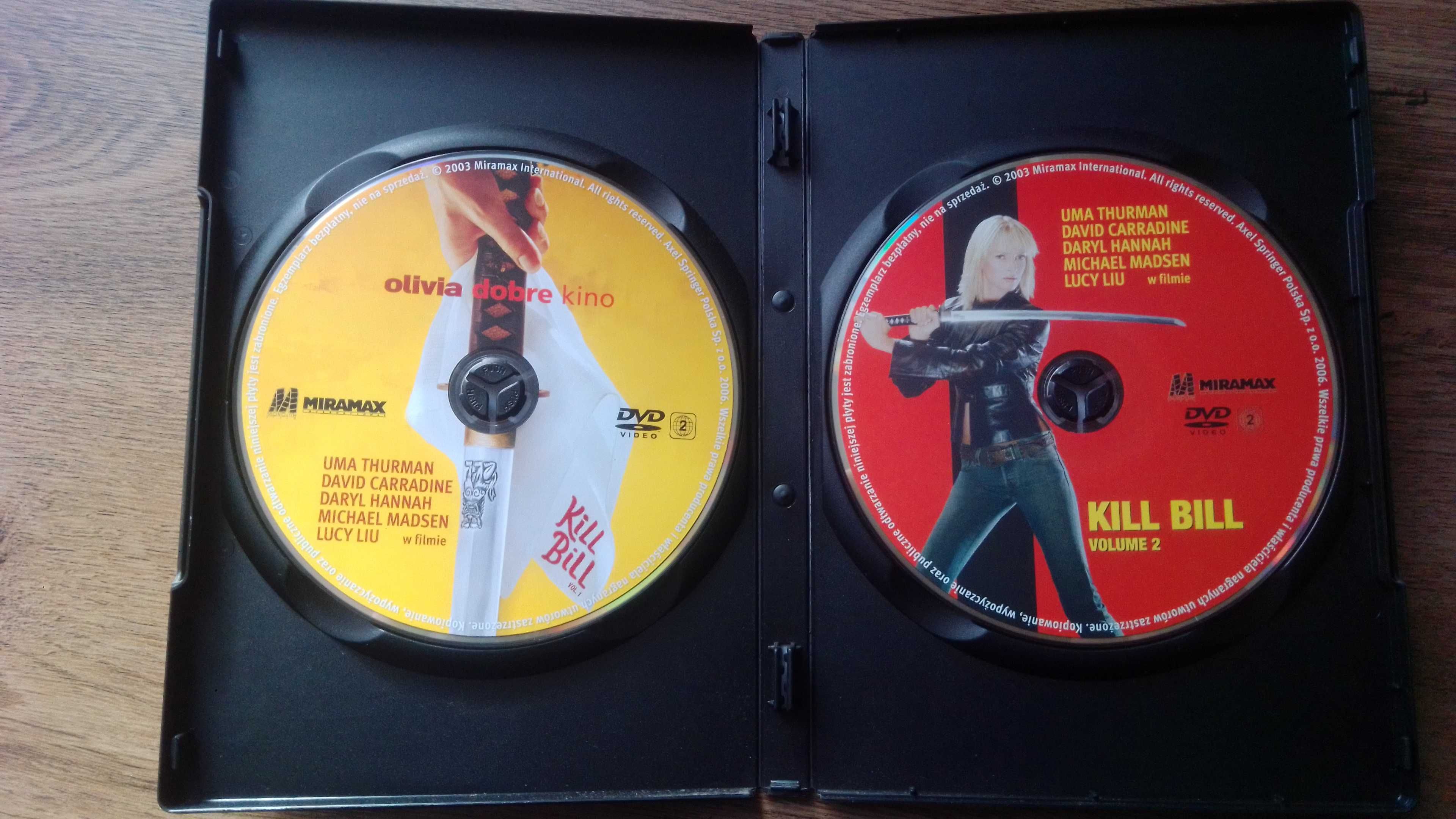 Kill Bill DVD 2003  vol. 1 vol. 2 Collection