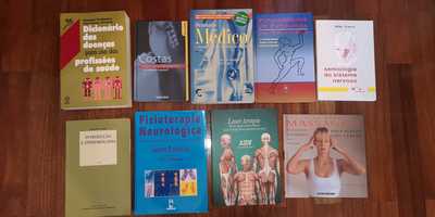 Livros técnicos saúde /Medicina/fisioterapia/doenças/dicionário médico
