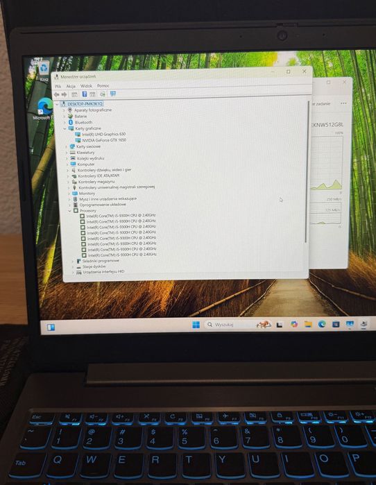 Zadbany Mocny Gaminowy Laptop Lenovo 8/512 GB Gtx 1650 i5 15.6 nvidia