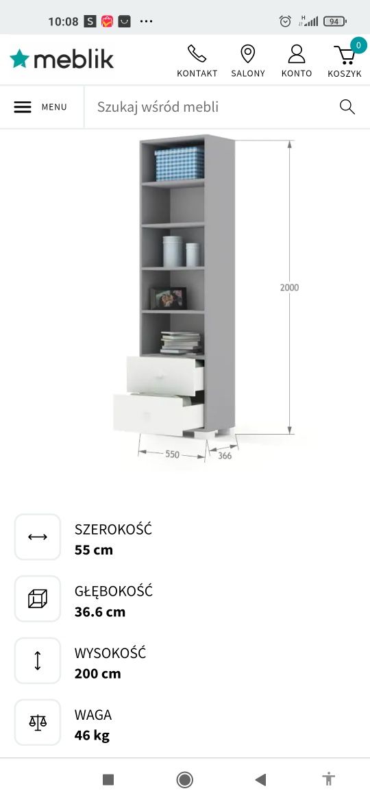 Meble młodzieżowe marki Meblik. nowe złożone