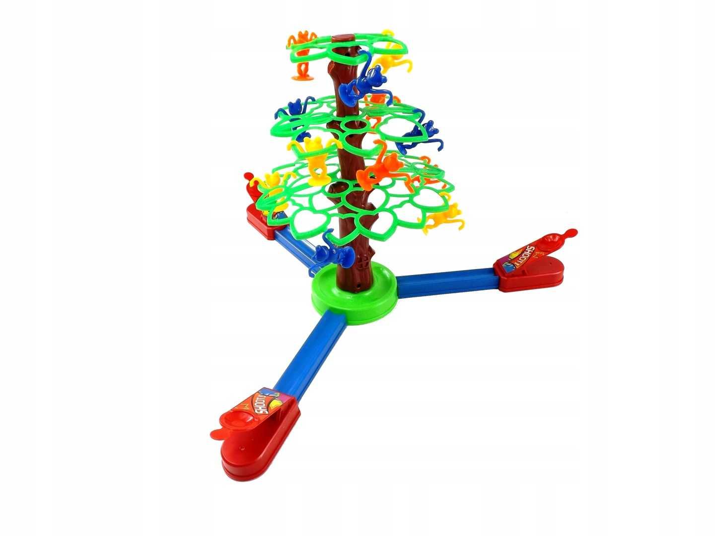 Gra zręcznościowa spadające skaczące żabki kręcące się drzewko