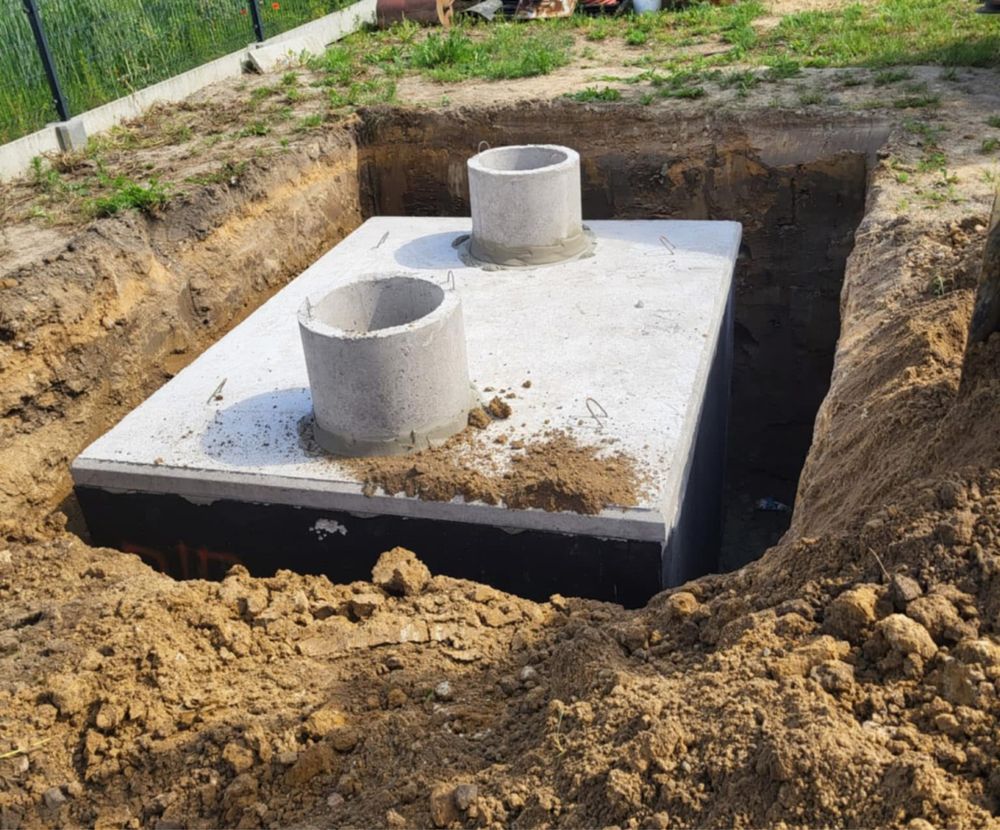 Szambo betonowe 4m3 zbiornik mały na deszczówkę PPOŻ 4000 litrów Obręb