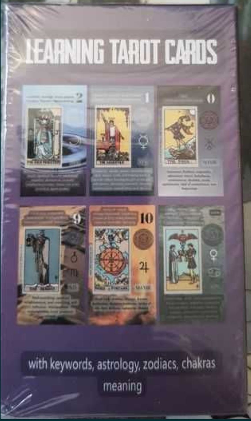 Karty Tarota do nauki z opisami Learning Tarot cards nowe w folii