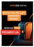 Piec kocioł drewno węgiel pellet 25 kW do 250 m2 MONTAż
