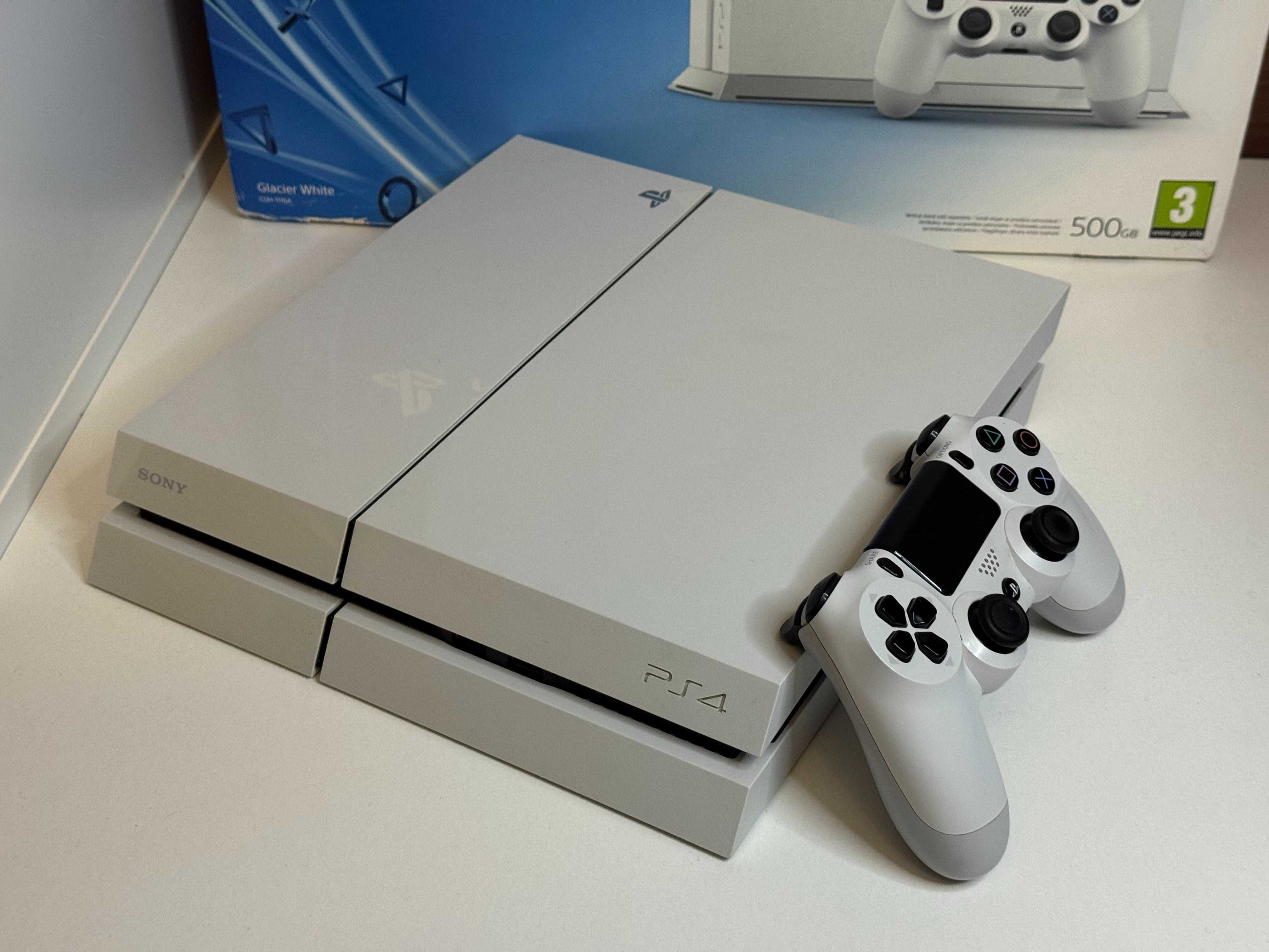 Konsola PlayStation 4 PS4 500GB Biała z Padem Niski Soft 10.50
