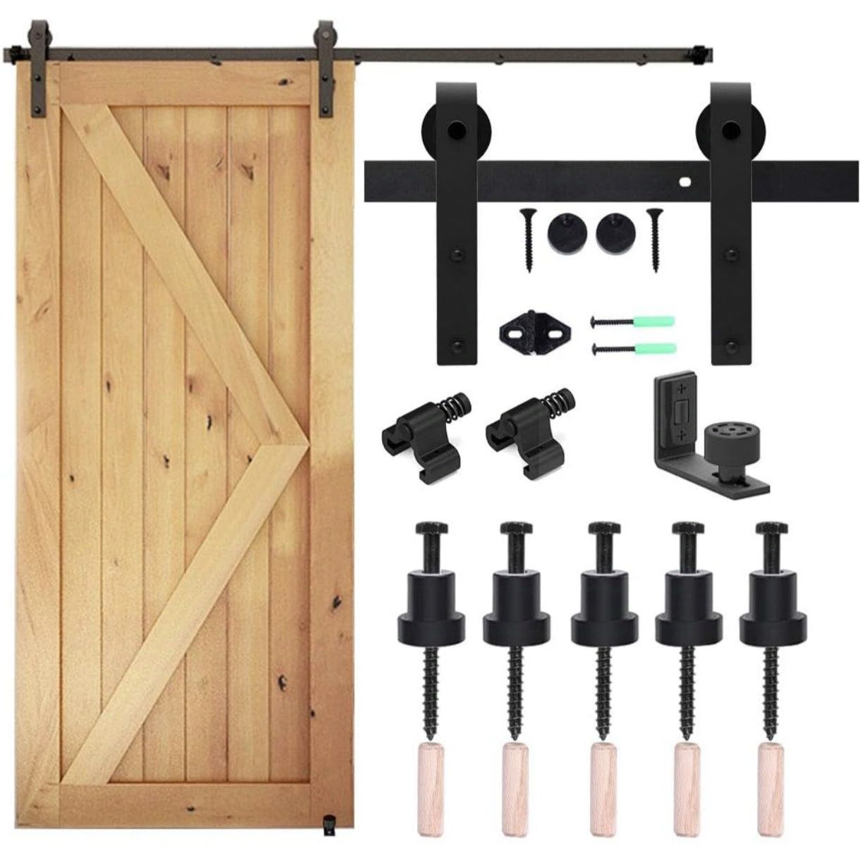 Kit porta de correr duplo 2x2mt