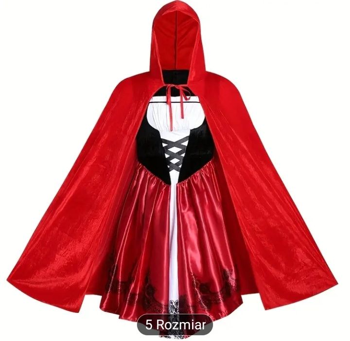 Strój karnawałowy Czerwony kapturek Halloween