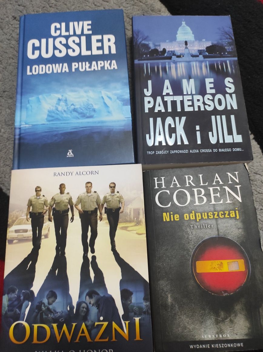 Książki Patterson, Coben, Alcorn, Cussler