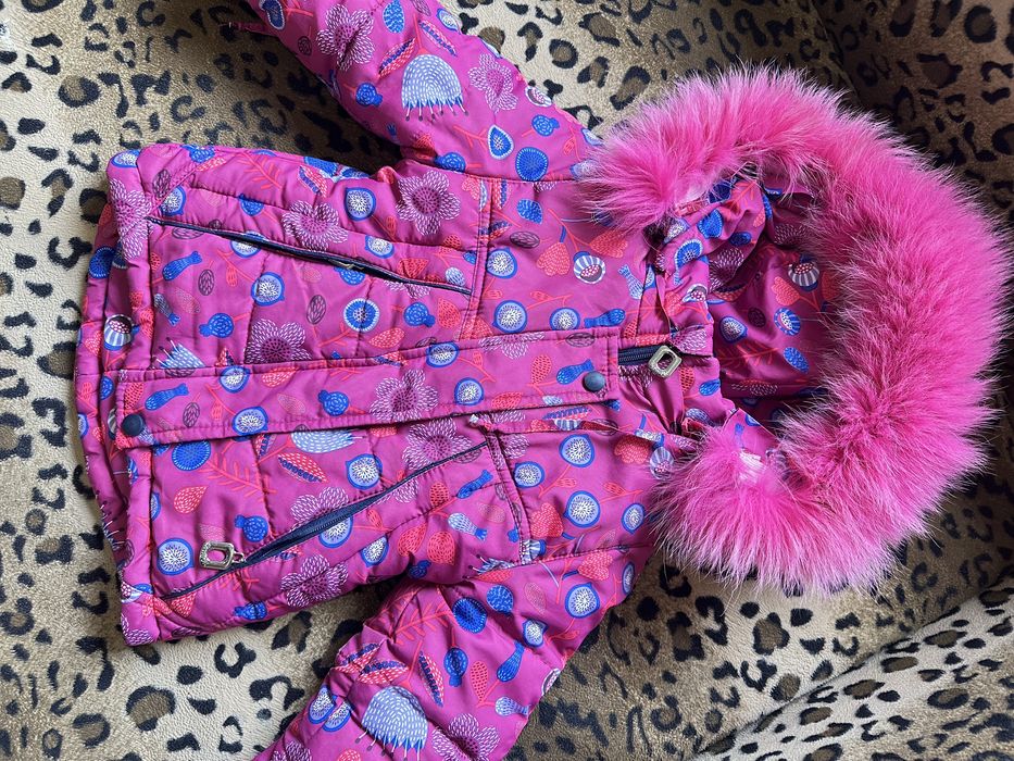 Комбінезон зимовий, куртка зимова, куртка для дівчинки полукомбінезон