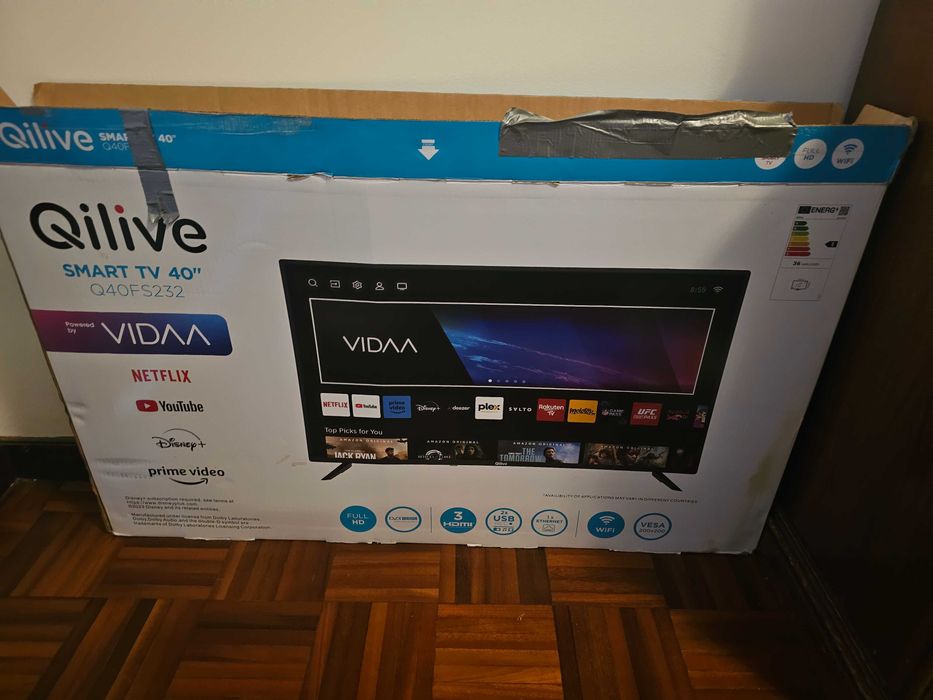 TV QILIVE 40" nunca usada