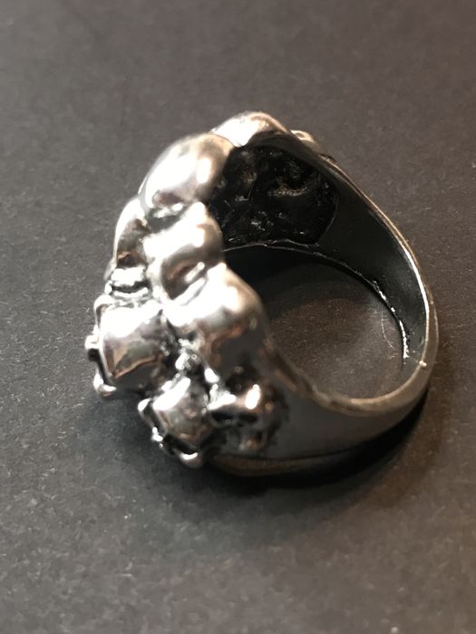 Pierscionek #czaszki gotycki 20mm