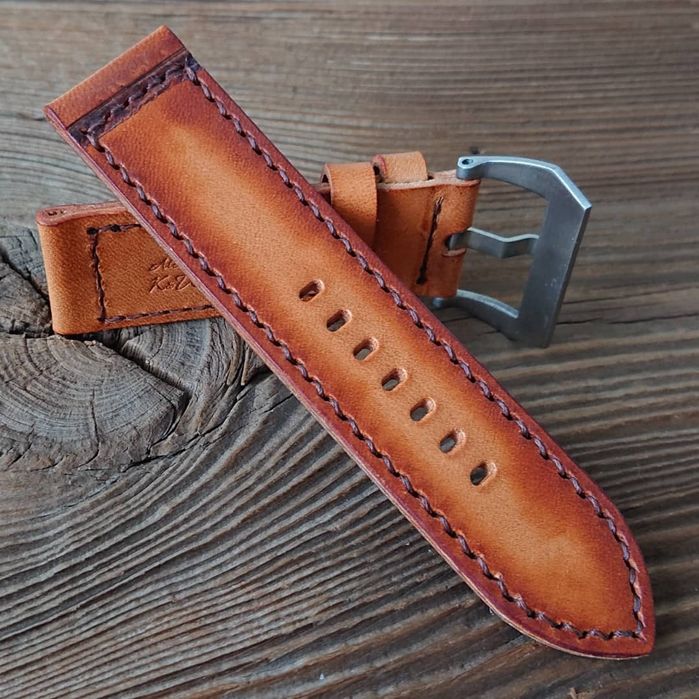 Pasek do zegarka Panerai 26 mm ręcznie robiony handmade skóra