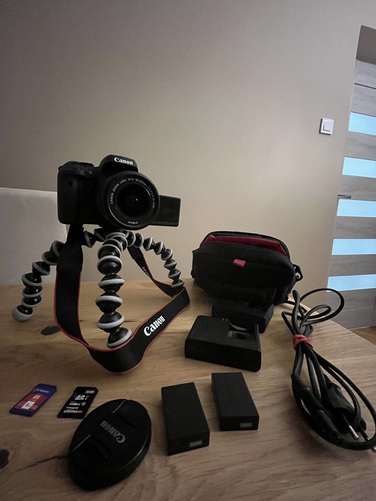 Canon EOS 750D + obiektyw 18-55mm +gorillapod