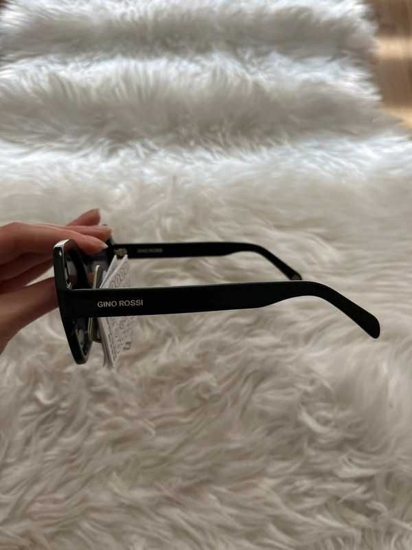 Czarne okulary przeciwsłoneczne Gino Rossi