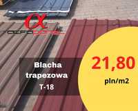 Blacha trapezowa T-18 w kolorze RAL brąz blachy trapezowe Międzychód