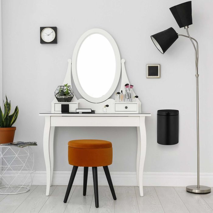 Kosz łazienkowy wiszący 3 litry czarny Relaxdays