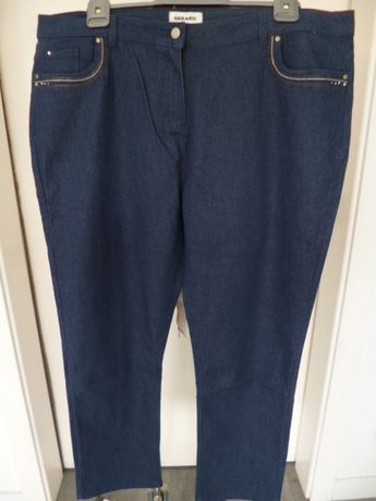 Nowe spodnie jeansowe bardzo ładne rozm. - 20 - XXL - pas - 114 cm