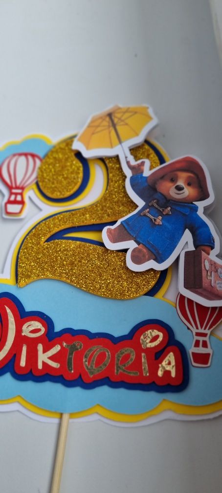 Topper cake w stylu Miś Paddington
