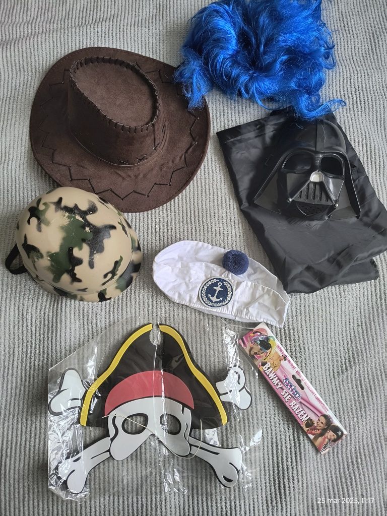 Kostiumy, przebrania, lord Vader, żołnierz, kowboj, pirat