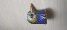 Cloisonne naparstek głowa ptaka