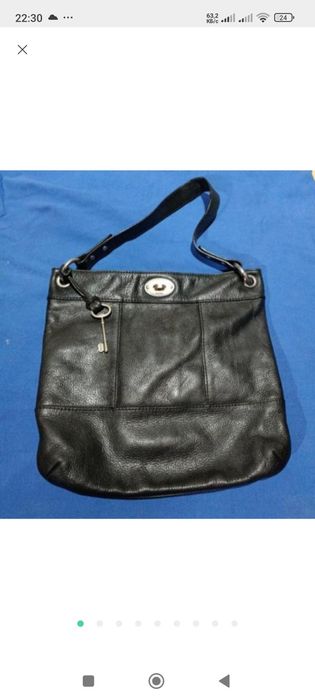 Сумка кожаная fossil