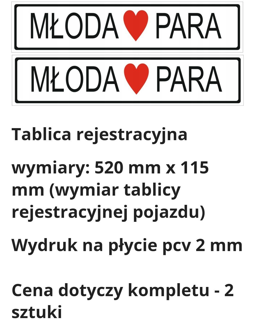 Dekoracja auta samochodu ślub róże 14 sztuk, tablice 2, serca 3 czerwo