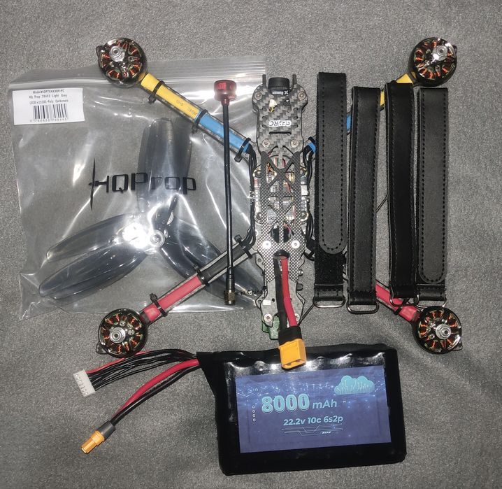 FPV дрон 7 дюймів, 5,8 GHz відео, ELRS 900 mHz