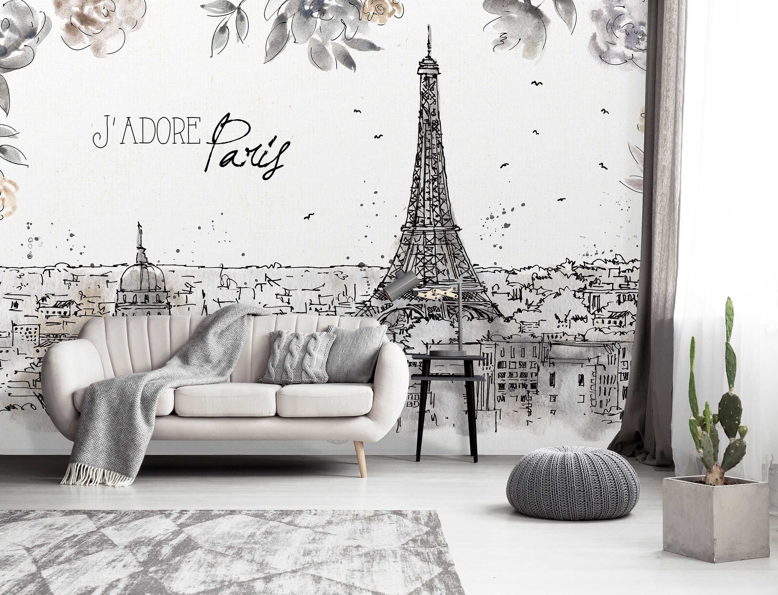 Fototapeta Paryż Wieża Eiffla Do Pokoju 3D Na Twój Rozmiar + KLEJ