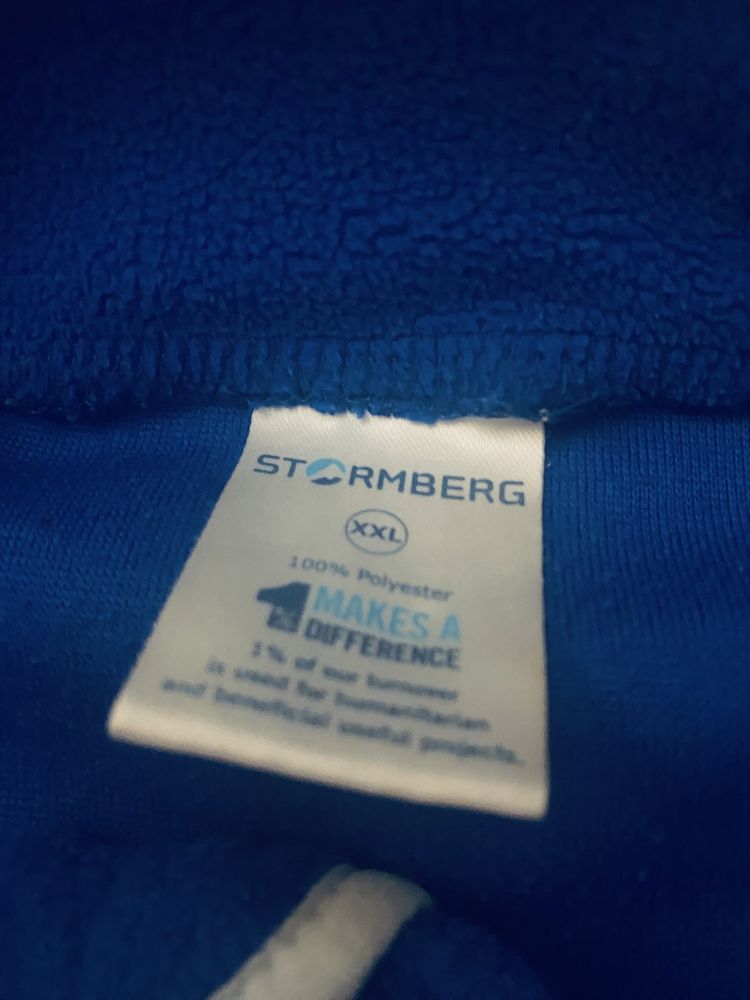 Stormberg polar zip fleece extra niebieska bluza polar męska r.XXL